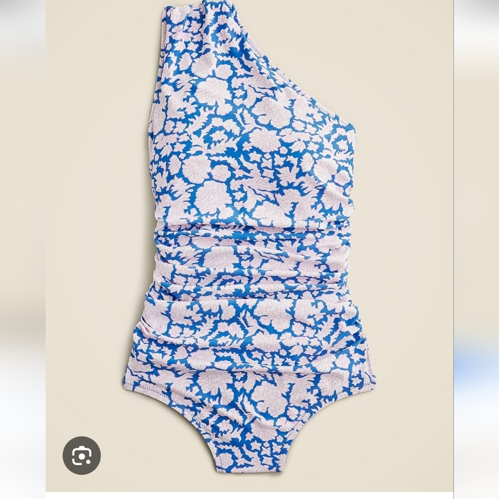 J Crew Sz 18 Floral One Piece Swim Suit  Plus